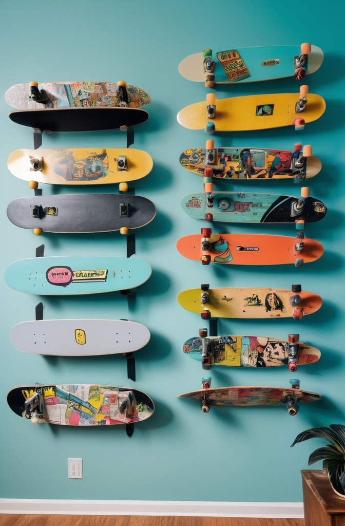 DIY Skateboard Shelf